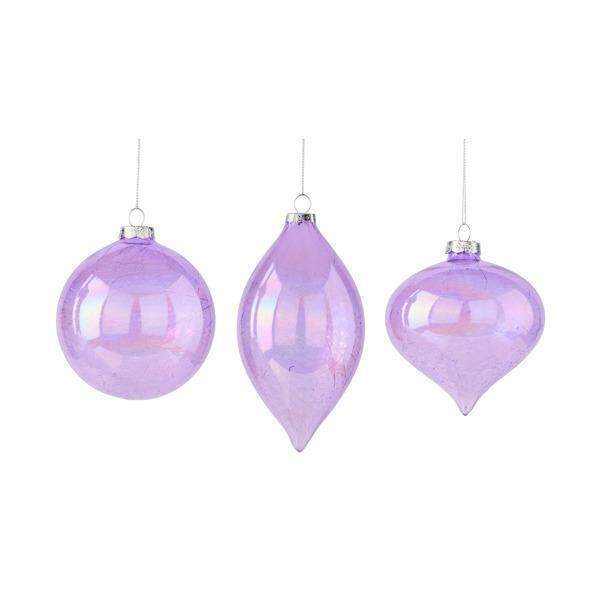 Item 171027 Spun Glass Lavender Ornament