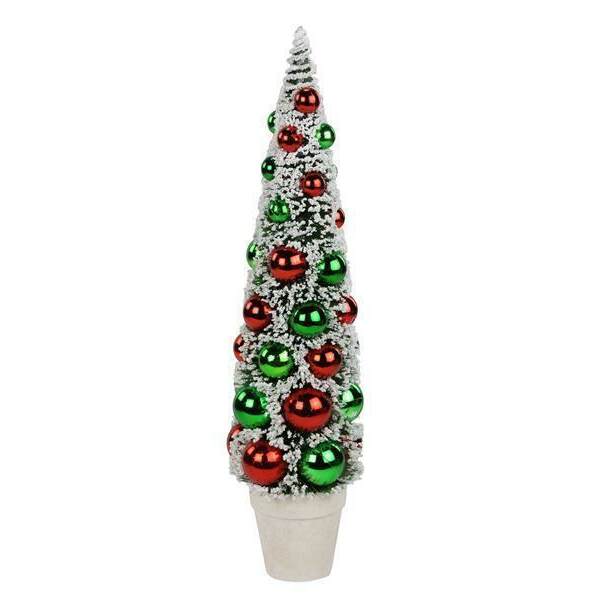 Item 171034 Flocked Bottle Brush Tree