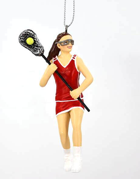 Item 177026 Lacrosse Girl Player Ornament