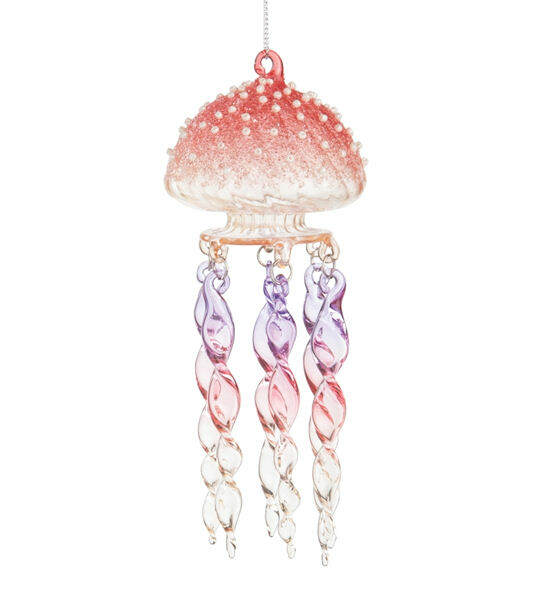 Item 177085 Pink Jellyfish Beaded Ornament