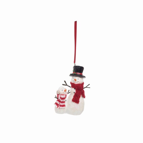 Item 177097 Joyful Snowmen With Scarf Ornament