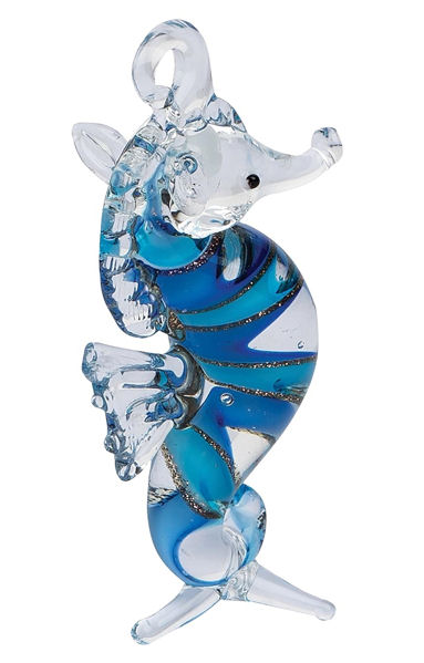 Item 177144 Blue Swirl Seahorse Ornament