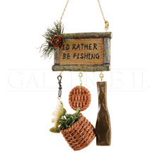 Item 177188 Rather Be Fishing Ornament