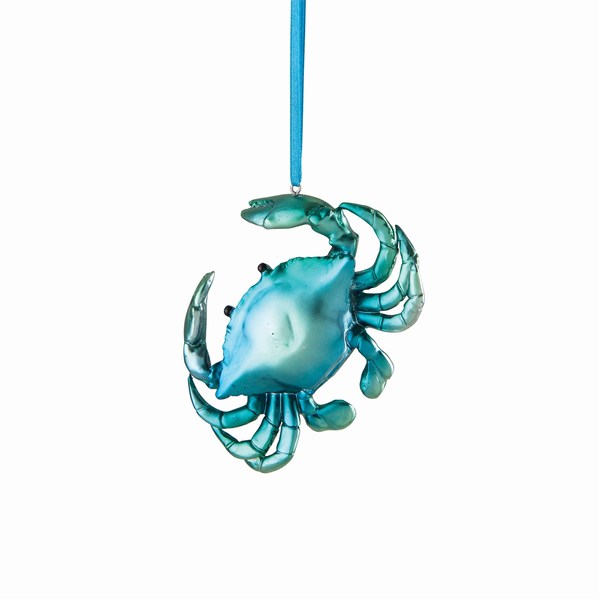Item 177234 Iridescent Blue Crab Ornament