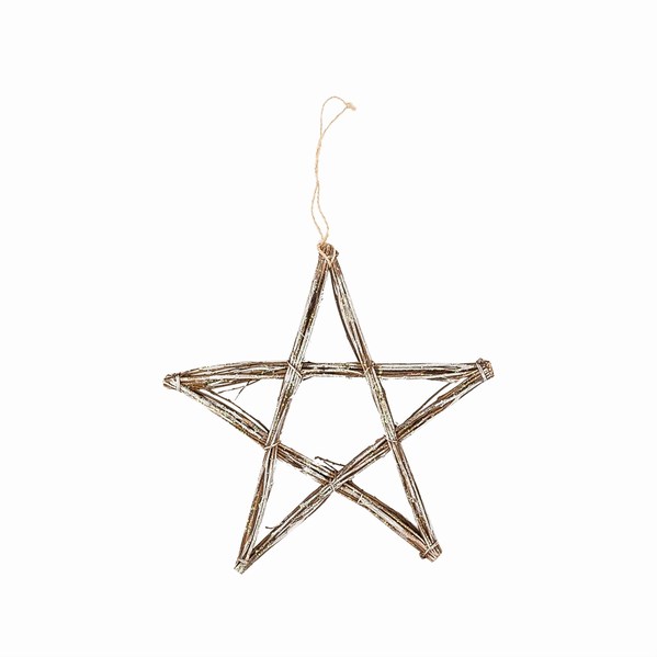 Item 177291 Frosted Twig Star Ornament