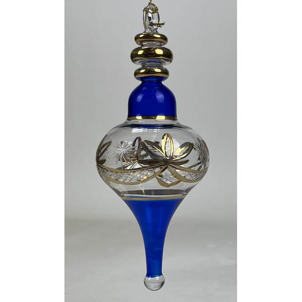 Item 186028 Cobalt Blue Balloon Scepter Ornament