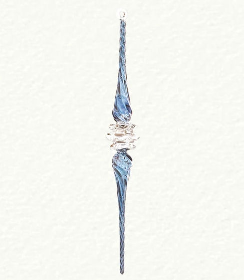 Item 186069 Blue Ms Fancy Icicle Ornament
