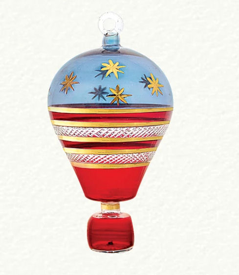 Item 186080 Stars and Stripes Patriotic USA Hot Air Baloon Ornament