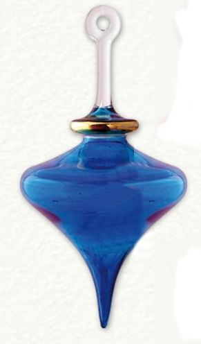 Item 186376 Mini Blue Kiss Drop Ornament