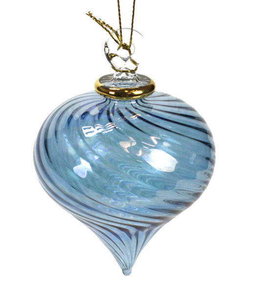Item 186766 Blue Swirl Kismet Ornament