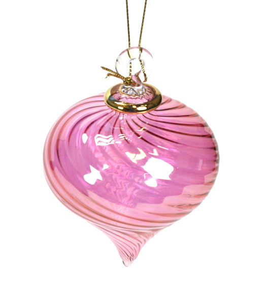 Item 186791 Pink Swirl Kismet Ornament