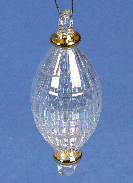 Item 186881 Clear/Gold Finial Ornament