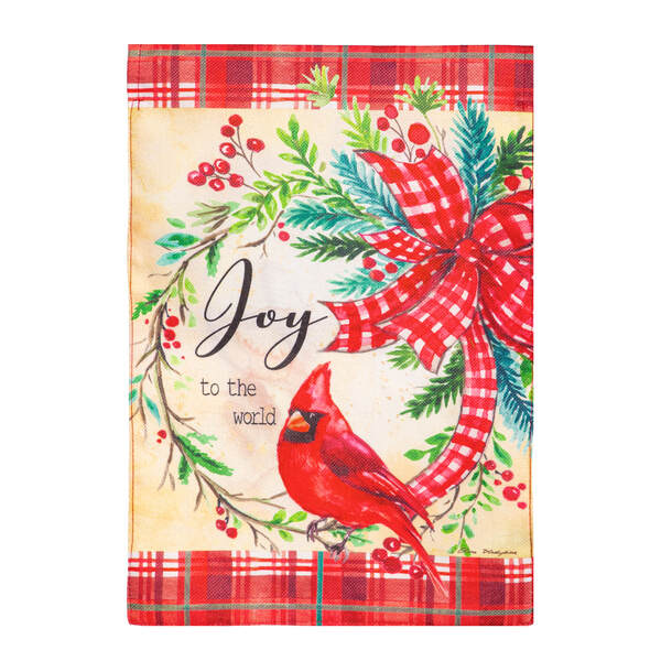 Item 191082 Cardinal Joy Burlap Garden Flag