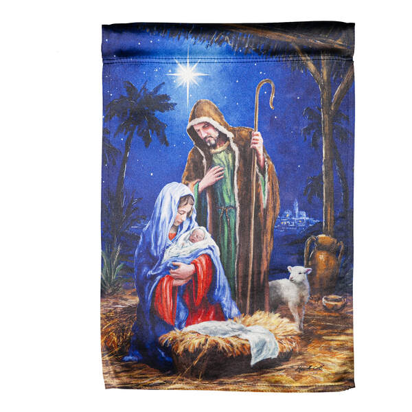 Item 191272 Holy Night Nativity Garden Flag