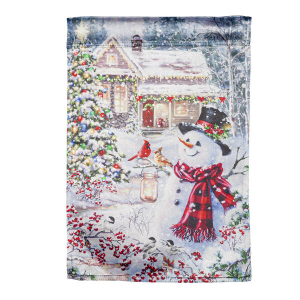 Item 191301 Cottage In The Snow Garden Flag