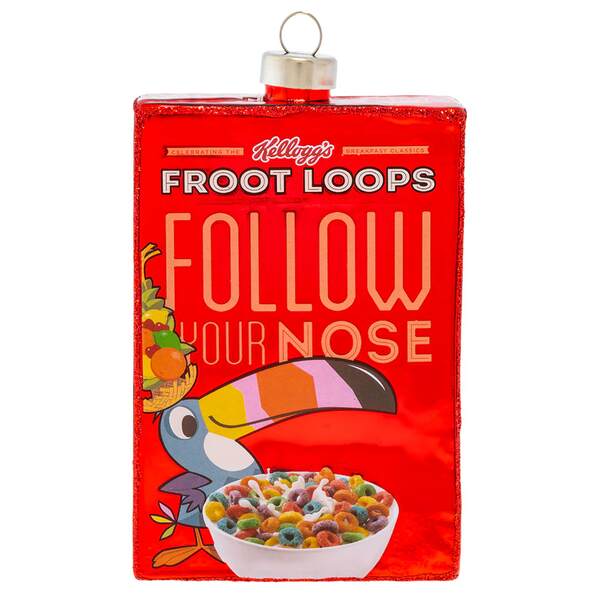 Item 195010 Froot Loops Vintage Cereal Box Ornament