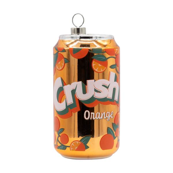 Item 195021 Crush Orange Soda Can Ornament