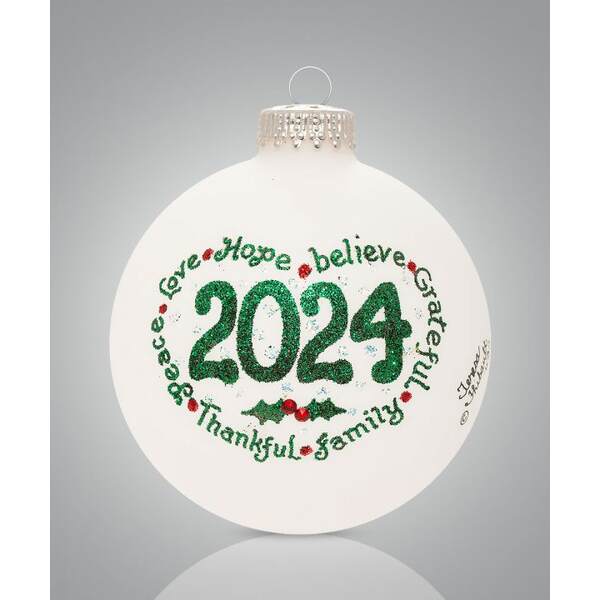 Item 202009 2024 Dated Christmas Ball Ornament