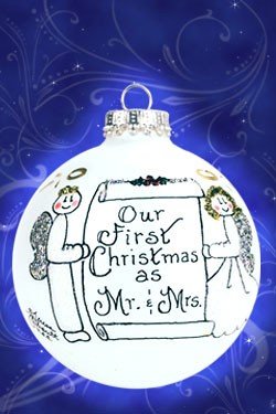 Item 202056 Our First Christmas As Mr. & Mrs. Ornament