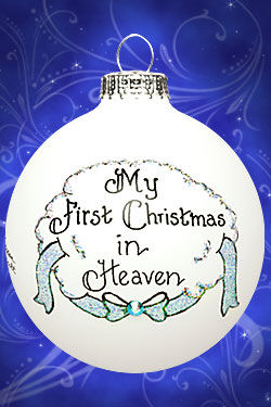 Item 202142 My First Christmas In Heaven Boy Ornament