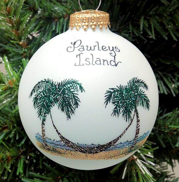 Item 202180 Pawleys Island Palm Trees/Hammock Ornament