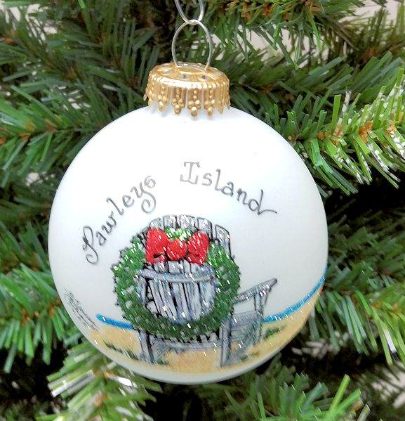 Item 202184 Pawleys Island Beach Chair Christmas Wreath Ornament