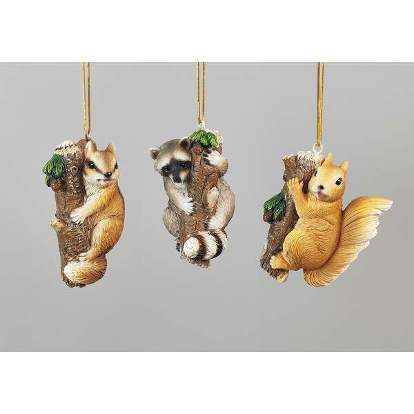 Item 207038 Squirrel Racoon Chipmunk Ornament