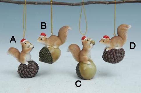 Item 207146  Christmas Squirrel Ornament