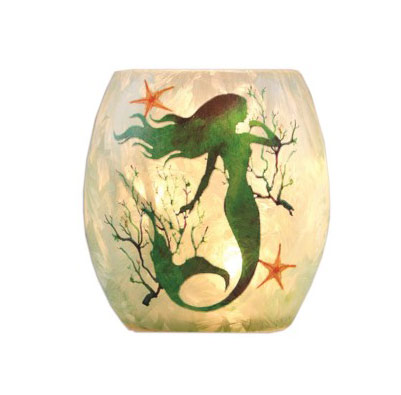 Item 212202 Lighted Mermaid Jar Sit Around