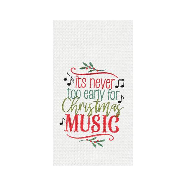Item 231035 Christmas Music Kitchen Towel
