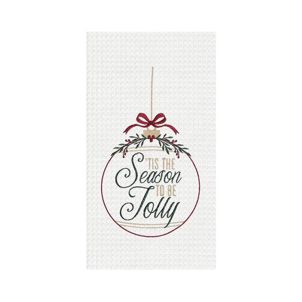 Item 231126 Season To Be Jolly Ornament Kitchen Towel