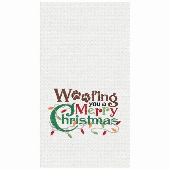 Item 231165 Woofing Christmas Kitchen Towel
