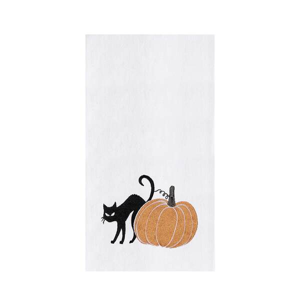 Item 231167 Cat And Pumpkin Kitchen Towel