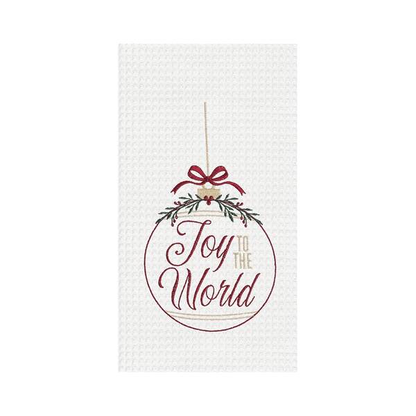 Item 231174 Joy To The World Ornament Kitchen Towel