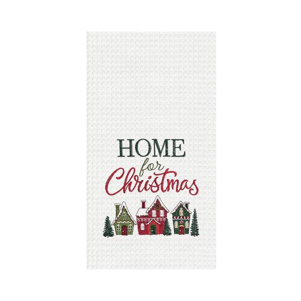 Item 231182 Home For Christmas Village Kitchen Towel