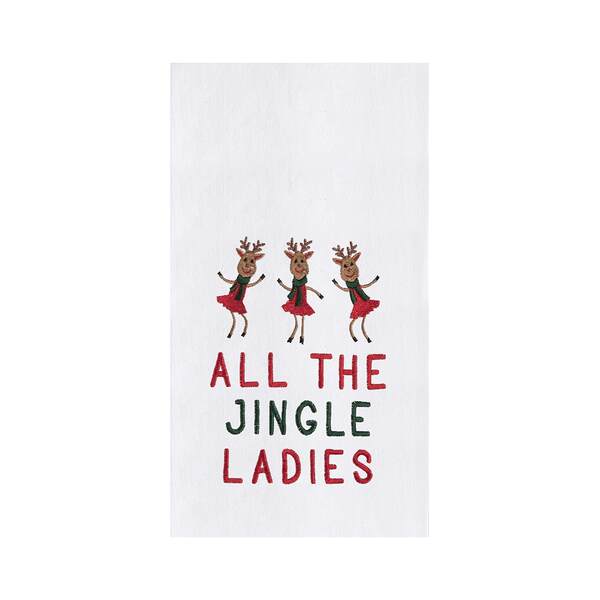 Item 231202 All The Jingle Ladies Kitchen Towel