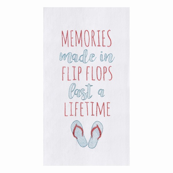 Memories Made In Flip Flops Towel - Item 231237 | The Christmas Mouse