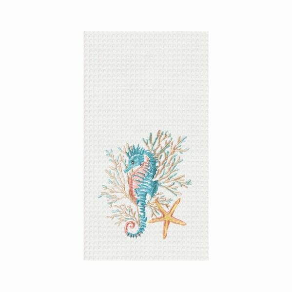 Item 231290 Seahorse and Coral Kitchen Towel