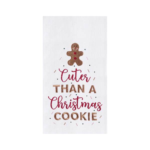 Item 231309 CUTER THAN A CHRISTMAS COOKIE KITCHEN TOWEL