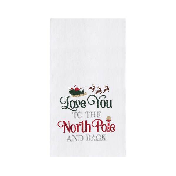 Item 231317 To The North Pole And Back Kitchen Towel