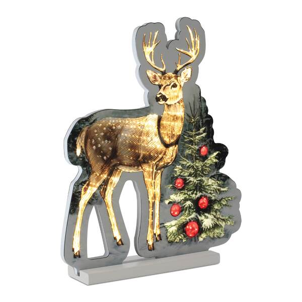 Item 245124 Deer With Tree Infinity Light
