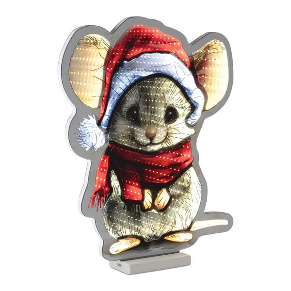 Item 245125 Santa Mouse Infinity Light