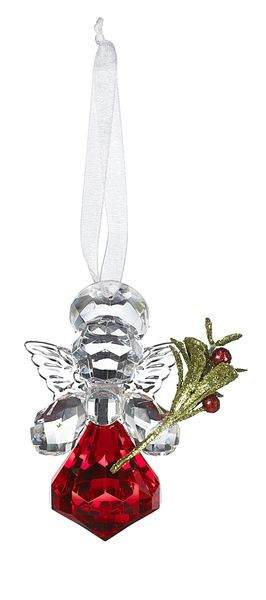 Item 254039 Angel Mistletoe Krystal Ornament