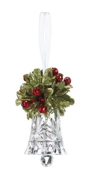 Item 254056 Teeny Mistletoe Bell Ornament