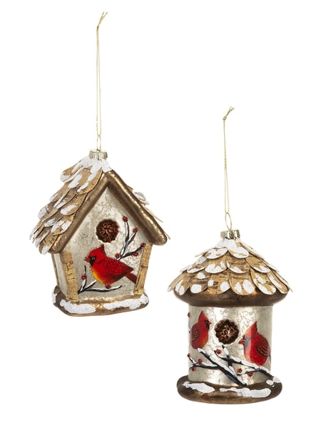 Item 254115 Cardinal Birdhouse Ornament