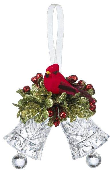 Item 254177 Cardinal With Mistletoe Ornament
