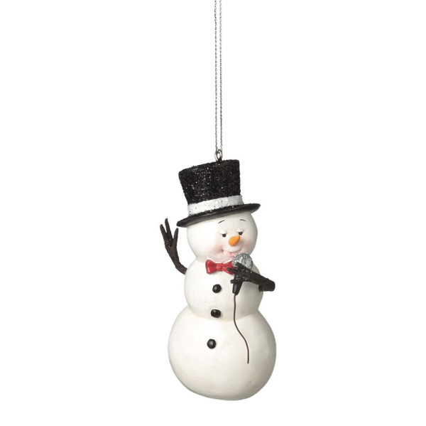 Crooning Snowman Ornament - Item 260068 | The Christmas Mouse