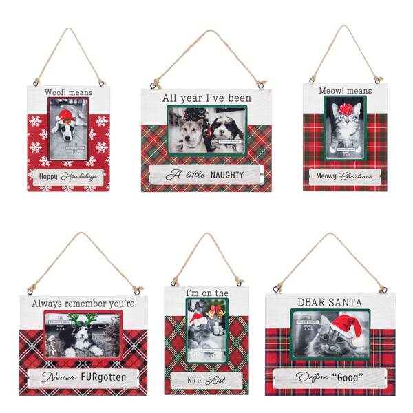 Item 260238 Spinning Pet Frame Ornament