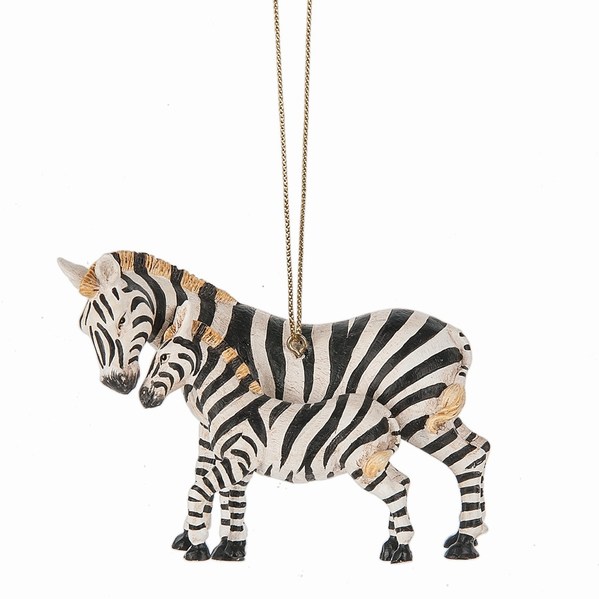Item 260249 Zebra and Baby Ornament