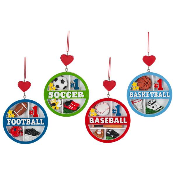 Item 260523 Sport Collage Ornament